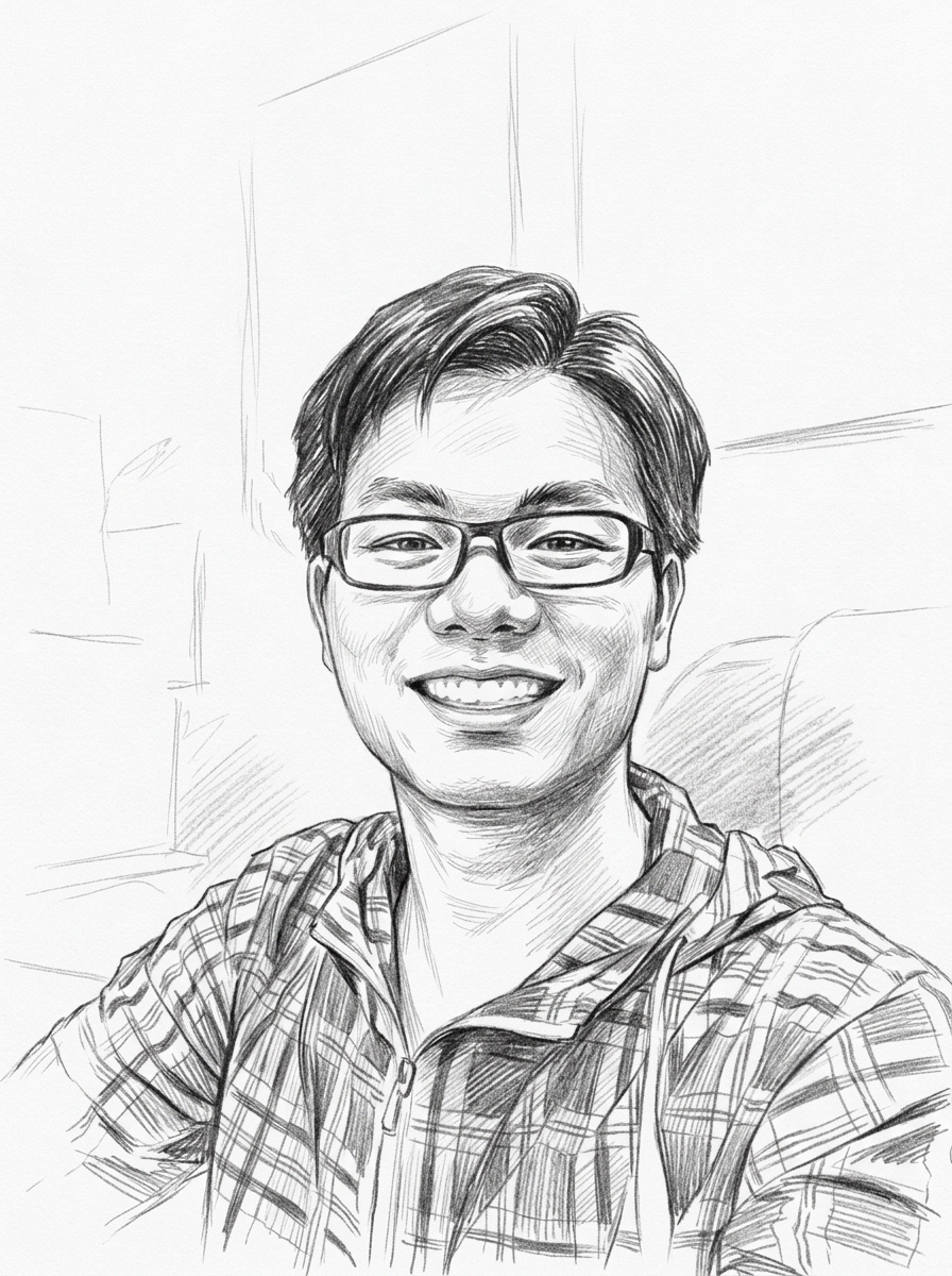 唐上永（唐生）原始素描头像